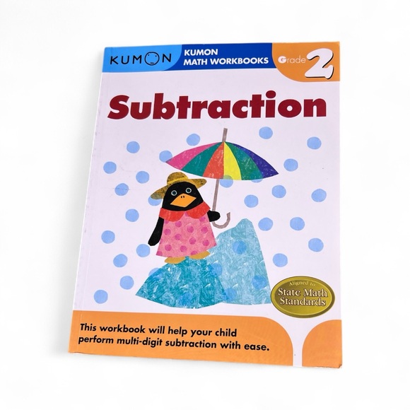 Kumon Math Workbook Grade 2 Subtraction - Picture 1 of 3